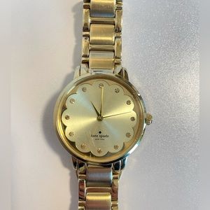 Kate Spade gold scallop watch